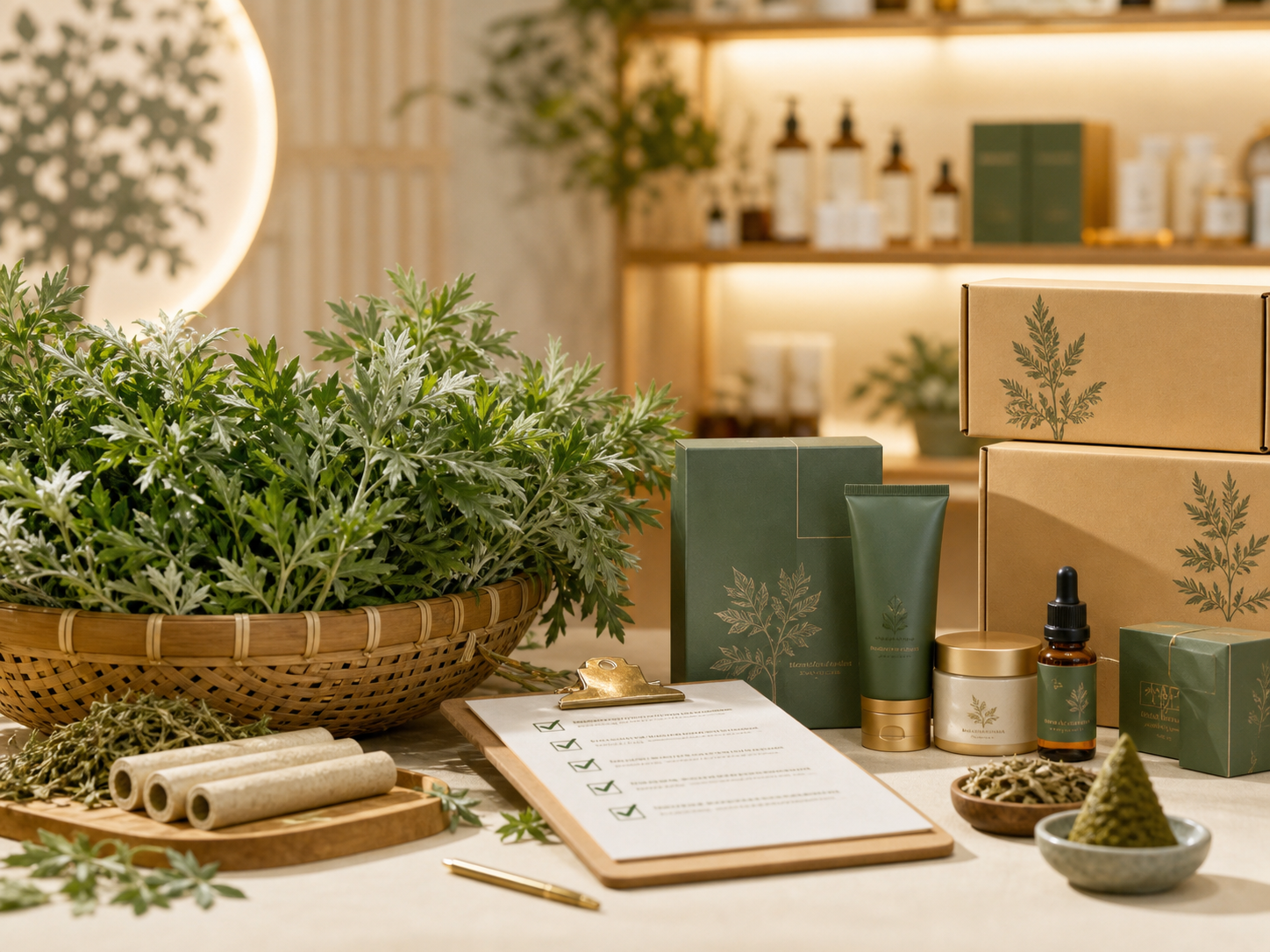 全产业链艾草种植与产品供应场景